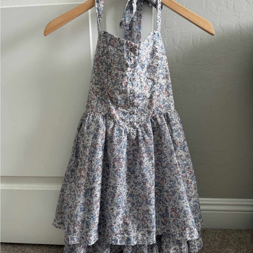 Guess by Marciano Blue and Pink Floral Mini Dress